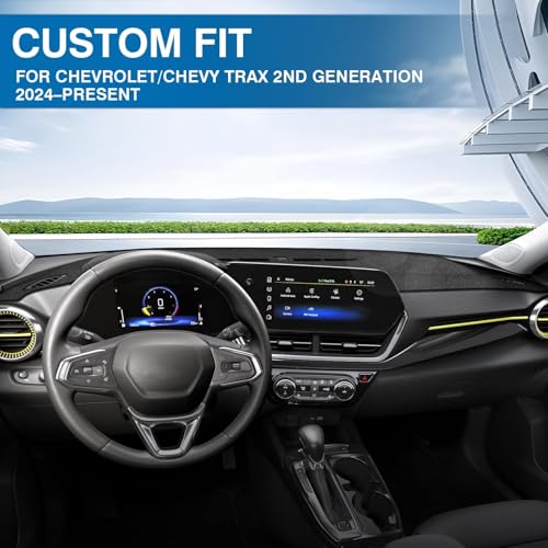 KUST Black Dash Cover for Chevrolet/Chevy Trax 2024 2025 2026 - Product Imagery