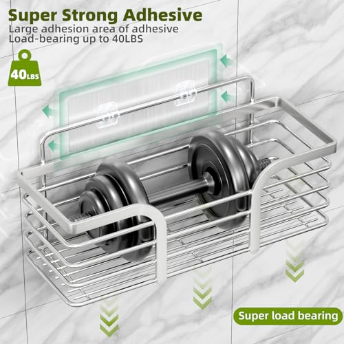 Yougai Shower Caddy, Shower Organizer with Soap Holder and - Product Imagery