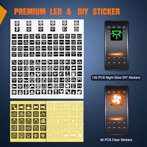 Nilight 3 Gang Rocker Switch Panel with PD Type C and USB - Product Imagery