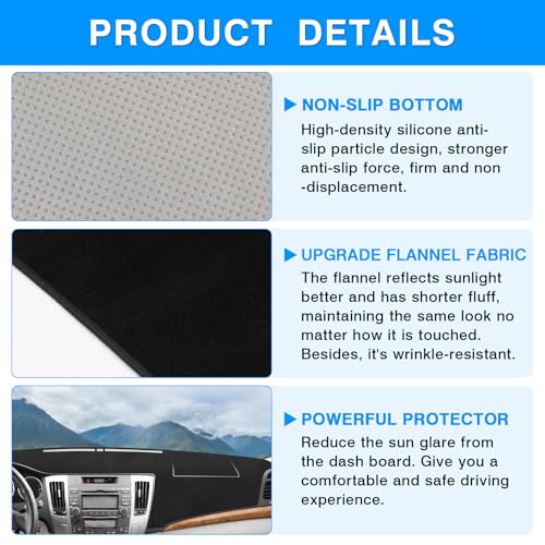 Autorder Dashboard Cover Mat for Hyundai Sonata 2009 2010 - Product Imagery