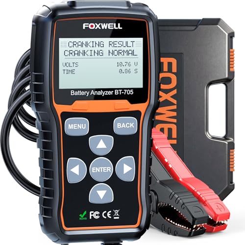 FOXWELL BT705 Car Battery Tester 24V 12V, Alternator and Load - Product Imagery