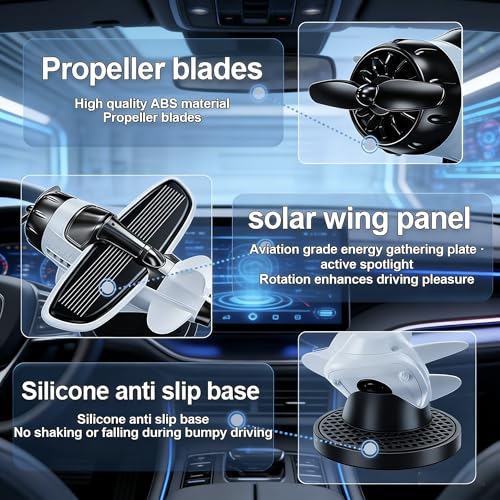 JIAYOSEE A Solar-Powered Car Ornament（black） - Product Imagery