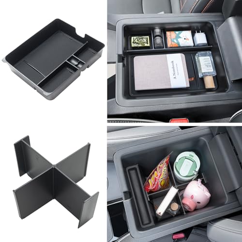 PIMCAR 2-Piece Center Console Organizer & Armrest Divider Set - Product Imagery