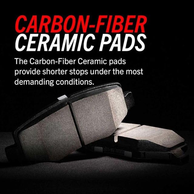 PowerStop Z26 Performance Carbon Fiber Ceramic Brake Pads Rear - Product Imagery