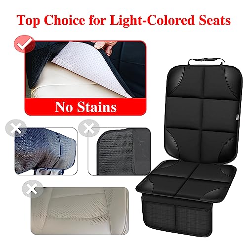 Meolsaek Car Seat Protector for Child Car Seat，Non-Slip Backing - Product Imagery