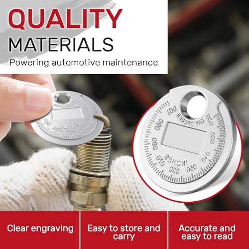 Spark Plug Gapper,Spark Plug Measuring Tool,Scaled from .020" to - Product Imagery