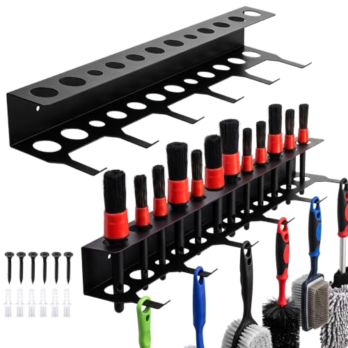 2 Pcs Car Detailing Brush Holder Wall Mount Organizer - Product Imagery