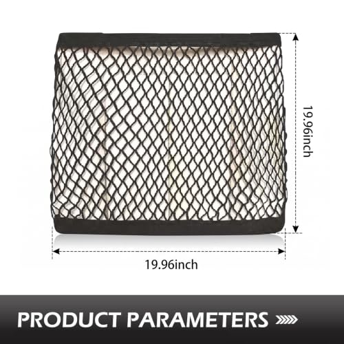 Single Layer Car Front Seat Mesh Storage Organizer, - Product Imagery
