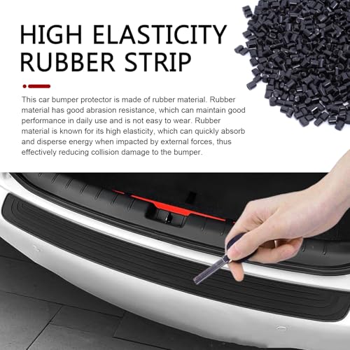 Car Rear Bumper Protector, 35" x 3.15" Rear Bumper Protector, - Product Imagery