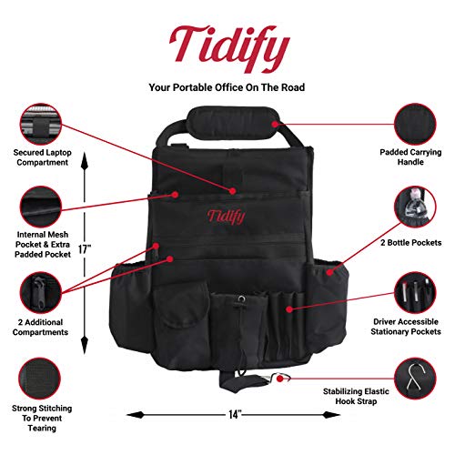 Tidify Car Front Seat Organizer [2025 UPDATED] with Dedicated - Product Imagery