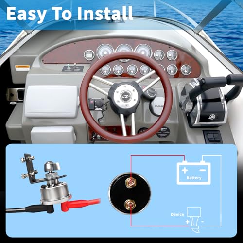 200A High Current Master Battery Disconnect Switch,12-48V - Product Imagery