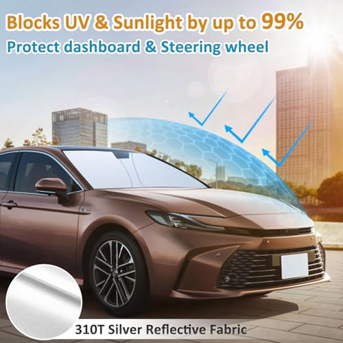 TOPINSTALL New Foldable Sunshade Compatible with 2025 2026 - Product Imagery