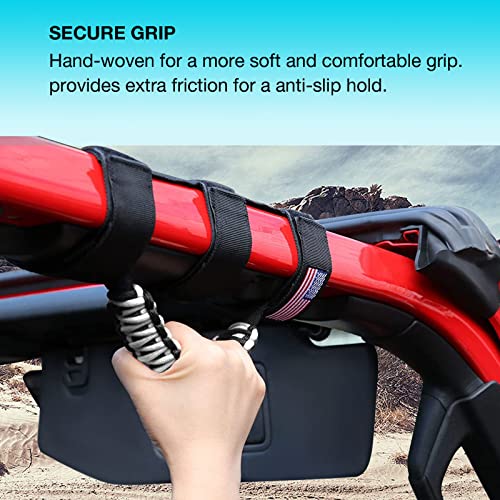 Gaizon 4 Pack Grab Handles Roll Bar Paracord Handgrip Handles - Product Imagery