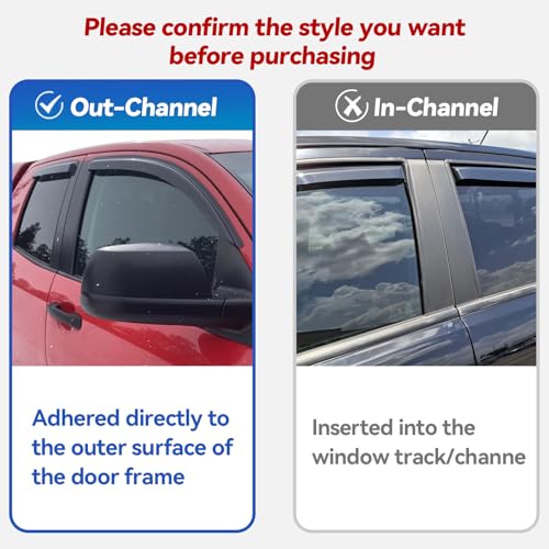 Window Visors Rain Guards for 2011-2017 Honda Odyssey - Product Imagery