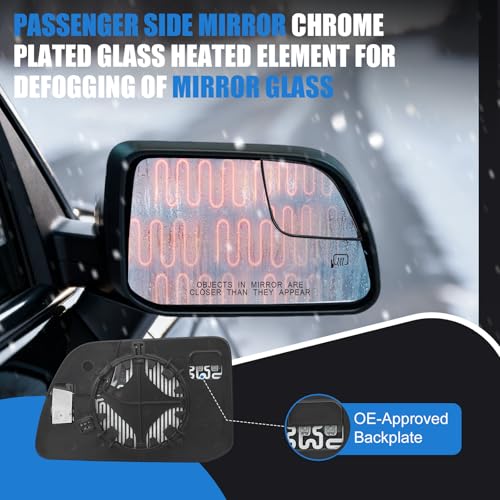 Passenger Side Mirror Replacement for Ford Edge MKX 2011 2012 - Product Imagery