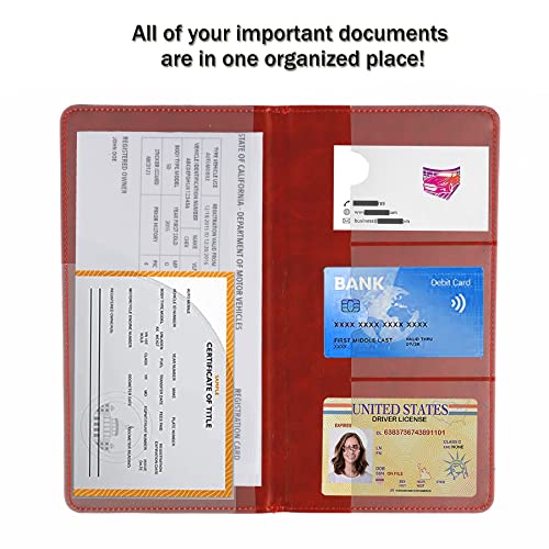 UYYE Auto Car Registration and Insurance Documents Holder - PU - Product Imagery