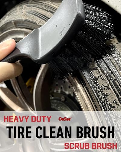oesee Professional 4 Pack Long Handle Wheel Brush Kit for - Product Imagery