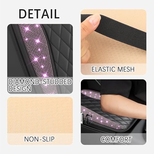 IHOTDER Bling Rhinestones Center Console Covers for - Product Imagery