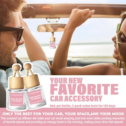 HoogaLife Car Air Freshener Diffuser 2 Pack Hanging Air - Product Imagery