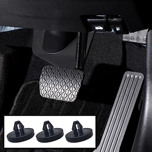 Ajxn 4 PCS Brake Pedal Pad and Light Switch Stopper - Black - Product Imagery