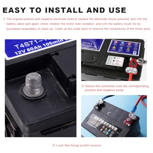2 PCS Battery Terminal Connector, Anti Corrosion Car Battery - Product Imagery