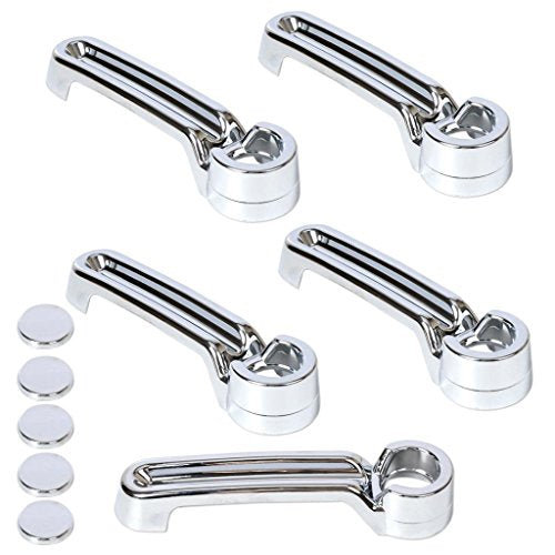 Chrome Door Handle+Tailgate Covers 5pcs for 2006-2018 Jeep - Product Imagery