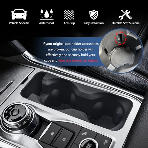 Cup Holder Inserts for Ford Explorer 2020-2024 Accessories - Product Imagery