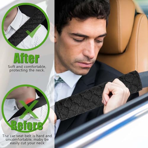 5 Pack Soft Car Seat Belt Cover Protector Comfort Auto Seatbelt - Product Imagery