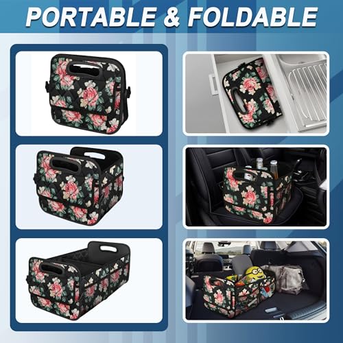 Deosk Car Trunk Organizer and Storage with Reinforced Handles - Product Imagery
