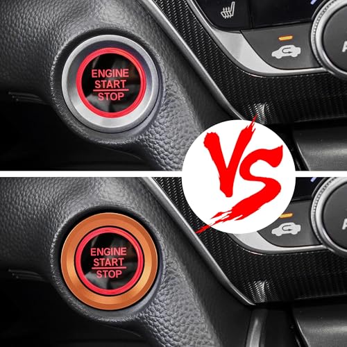 TOMALL Aluminum Engine Start Stop Push Button Cover Trim - Product Imagery