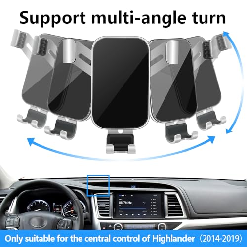 Car Phone Holder for Toyota Highlander 2014 2015 2016 2017 2018 - Product Imagery