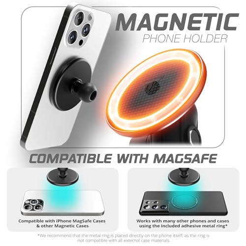Tackform All Metal Dash Mount Magnetic Phone Holder - Compatible - Product Imagery