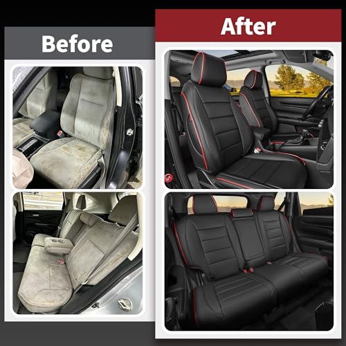 HKZ Fit CRV Car Seat Covers Full Set for Honda CR-V 2023 2024 - Product Imagery
