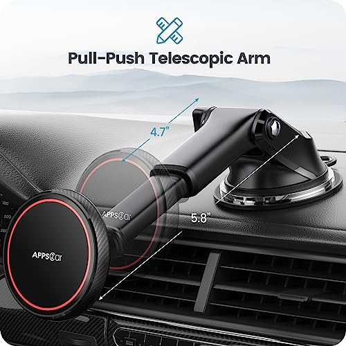 APPS2Car Magnetic Car Mount for MagSafe, Dashboard and - Product Imagery