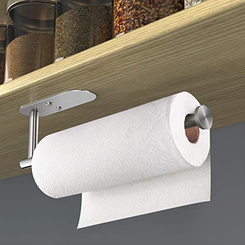 VAEHOLD Adhesive Paper Towel Holder Under Cabinet Mount, Wall - Product Imagery