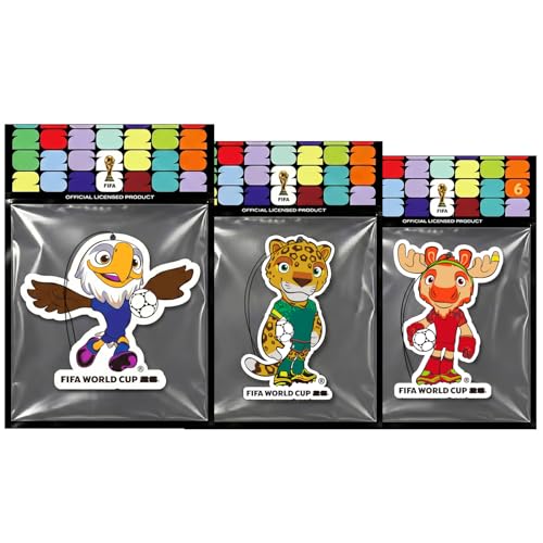 FIFA World Cup 2026 Official 3 Pack Car Air Freshener - Product Imagery