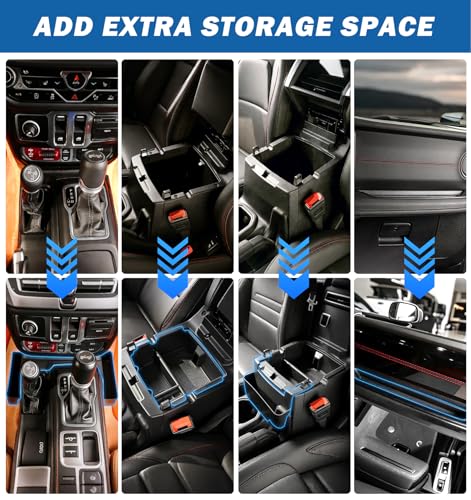 Cyfie 4PCS Center Console Organizer for 2026 2025 2024 Jeep - Product Imagery