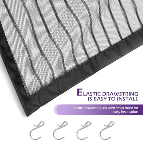 2 PCS Car Grille Protection Net, High-density Dustproof Front - Product Imagery