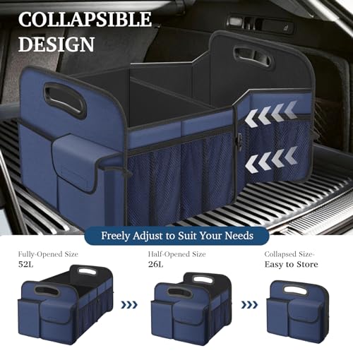 Femuar Car Trunk Organizer, Collapsible, Waterproof, Non-Slip, - Product Imagery