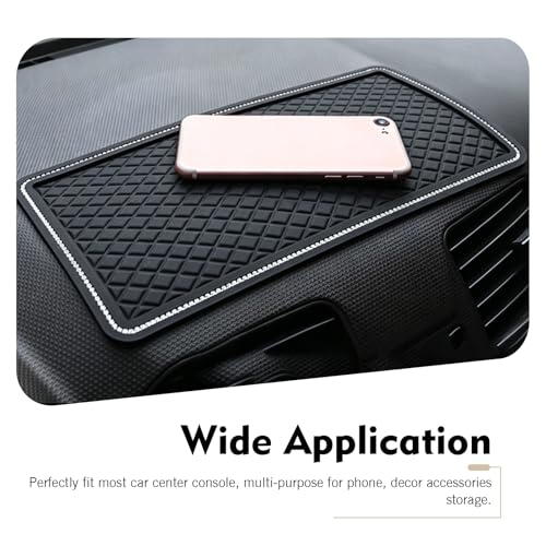WZP Car Dashboard Anti-Slip Pad, 11.4 x 6 inch Bling Crystal - Product Imagery