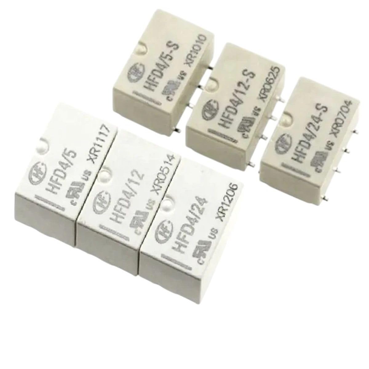 5Pcs/Lot Relay HFD4-3 HFD4-5 HFD4-12 HFD4-24 3V 5V 12V 24V - Product Imagery