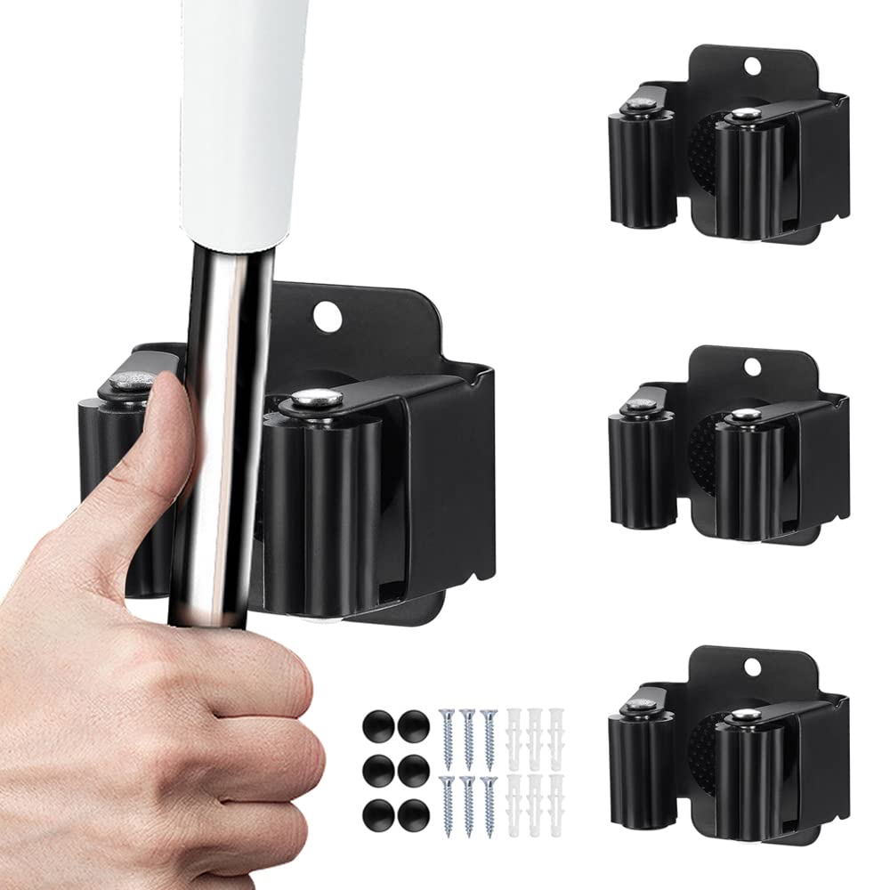JAMEND CLXP 3PCS Broom and Mop Holder, Heavy Duty Garden Tool - Product Imagery