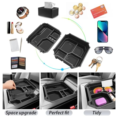 SKTU 2-Pack for 2024 2025 2026 Tesla Cybertruck Center Console - Product Imagery
