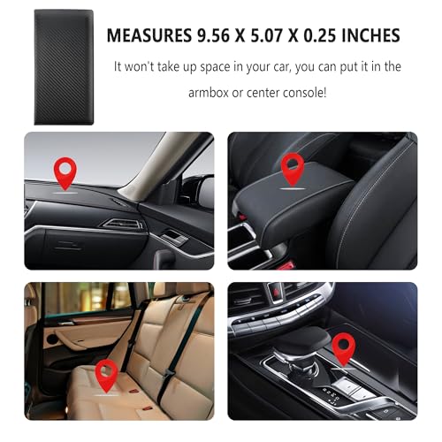 Car Registration and Insurance Holder,PU Leather Car Glove Box - Product Imagery