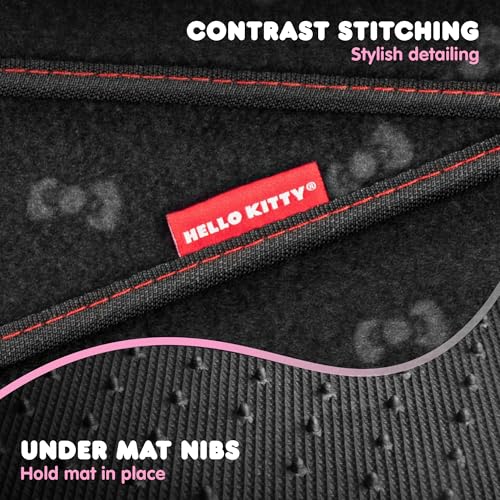Hello Kitty Carpet Car Floor Mats - Universal Fit for Cars, SUVs - Product Imagery