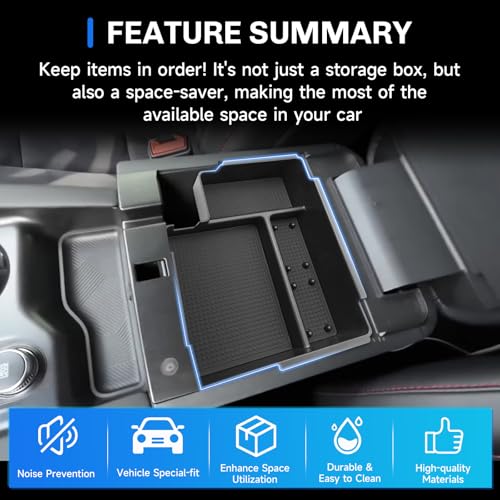 SXCY for 2025 2026 2027 Ford Explorer Center Console Organizer - Product Imagery