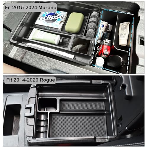 Center Console Organizer Tray for Nissan Rogue 2014-2020 / - Product Imagery