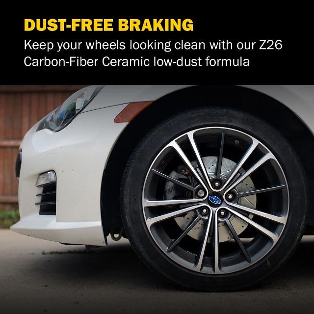 PowerStop Z26 Performance Carbon Fiber Ceramic Brake Pads Rear - Product Imagery