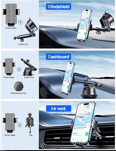 Qifutan Dash Mounted Holders Phone Holders for Your Car Phone - Product Imagery