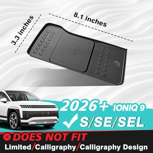 BestEvMod Wireless Charger Mat Non Slip for 2026+ Hyundai Ioniq - Product Imagery